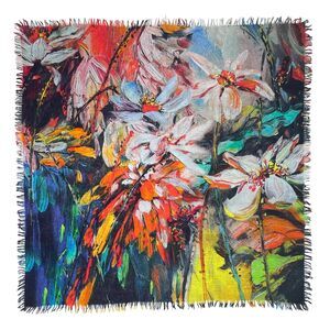 3819 100% Water-boiled Wool Scarf Women's Large Luxurious Pashmina Artist